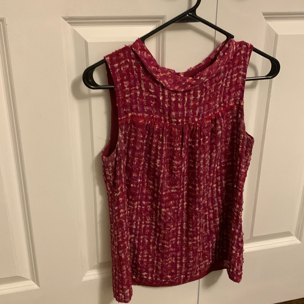 Jcrew pink silk top